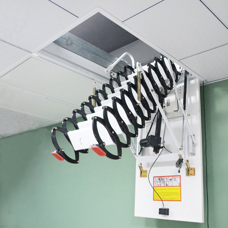 电动钛镁合金伸缩楼梯