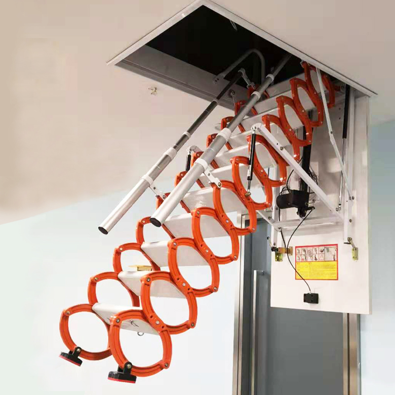 电动钛镁合金伸缩楼梯