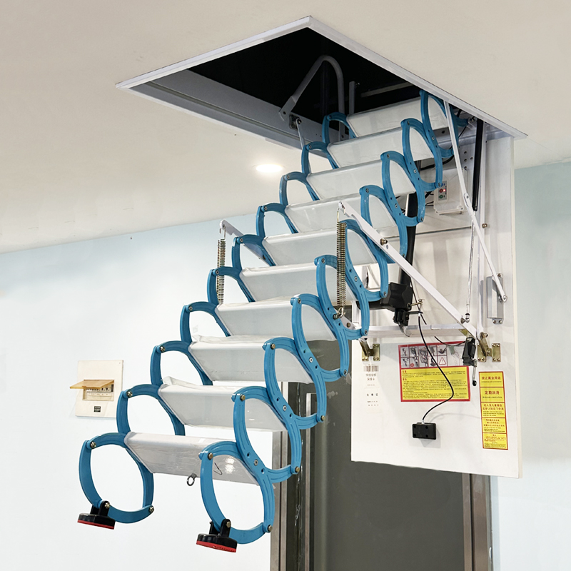 电动钛镁合金伸缩楼梯